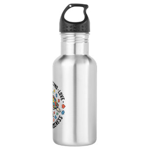 Autism Awareness Turtle Puzzle Vector Design_1 532 Ml Water Bottle