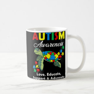 Autism Awareness Turtles Puzzle Mum Support Autist Coffee Mug