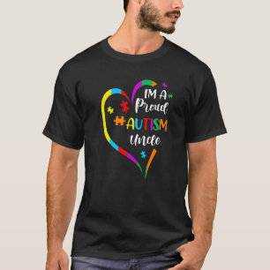 Autism Awareness  Uncle Support Asperger Men Autis T-Shirt