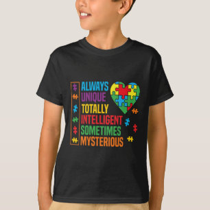 Autism Awareness Unique Intelligent Mysterious 2  T-Shirt