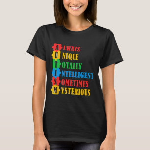 Autism Awareness Unique Intelligent Mysterious T-Shirt