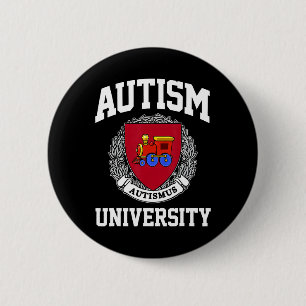 Autism Awareness University Puzzle Pieces Support 6 Cm Round Badge