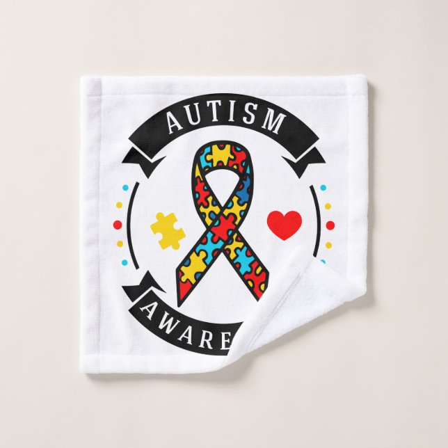 Autism Awareness Wash Cloth (Wash Cloth)