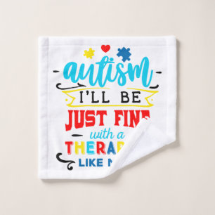 Autism Awareness Wash Cloth