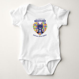 Autism Awareness Wear Blue For My Brother Baby Bodysuit