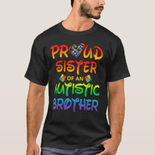 Autism Awareness Wear Proud Sister Of Brother Men T-Shirt
