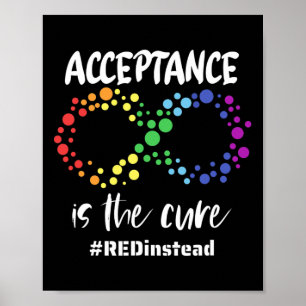 Autism Awareness Wear Red Instead In April 2023 #r Poster