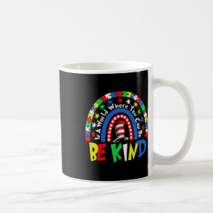 Autism Awareness Why Fit In Doctor Teacher Cat In Coffee Mug