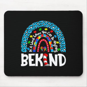 Autism Awareness Why Fit In Doctor Teacher Cat In Mouse Pad
