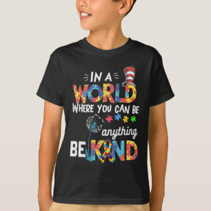 Autism Awareness Why Fit In Doctor Teacher Cat In T-Shirt