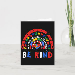 Autism Awareness Why Fit In Teacher Boy Girls Auti Card