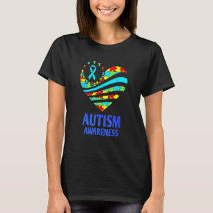 Autism Awareness Women H Eart Su Pport Autistic M T-Shirt