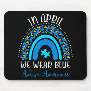 Autism Awareness Women Kids Acceptance In April We Mouse Pad