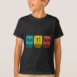 Autism Awareness Women Men Kids Elements Periodic T-Shirt
