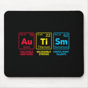Autism Awareness Women Men Kids Mum Elements Perio Mouse Pad