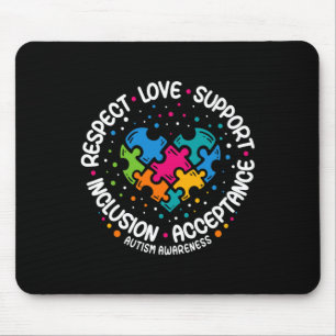 Autism Awareness Women Men Respect Love Support A Mouse Pad