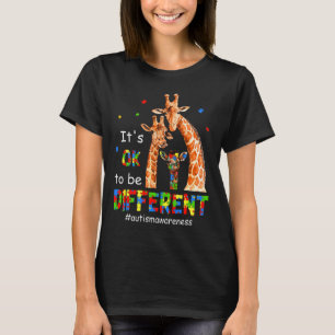 Autism Awareness Women Teacher Its Ok To Be Differ T-Shirt