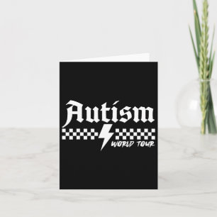 Autism Awareness World Autism Tour Be Kind Puzzle  Card