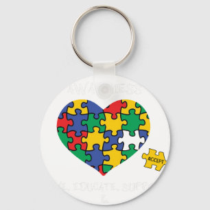 autism awearnes key ring