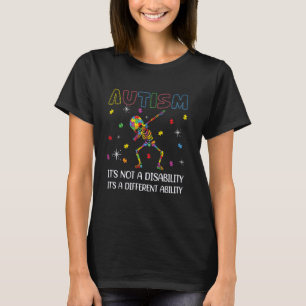 Autism Awerness - Skeleton Dabbing Autistic Kids A T-Shirt