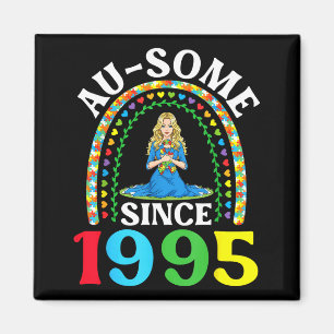 Autism Awesome Ausome Since 1995 Happy 31st Birthd Magnet