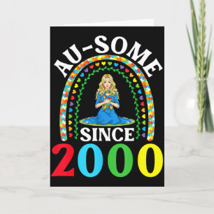 Autism Awesome Ausome Since 2000 Happy 26th Birthd Card
