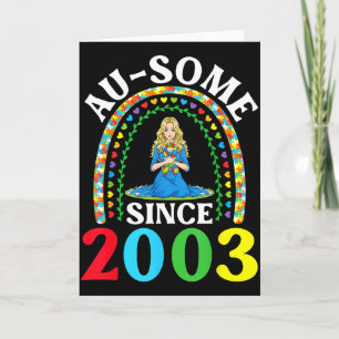 Autism Awesome Ausome Since 2003 Happy 23rd Birthd Card