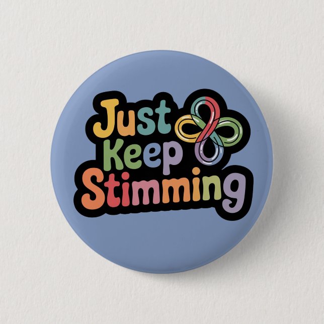 Autism badge Stim on stimming neuro (Front)