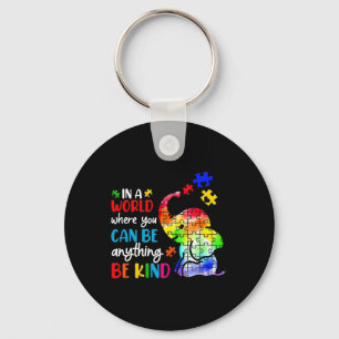 Autism Be Kind Shirt Women Blue Be Kind Autism Awa Key Ring
