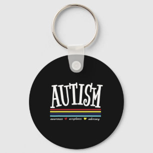 Autism Blue For Autism Awareness Month Key Ring