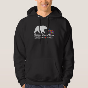 Autism Bonus Mom Bear Autism Awareness Day Autisti Hoodie