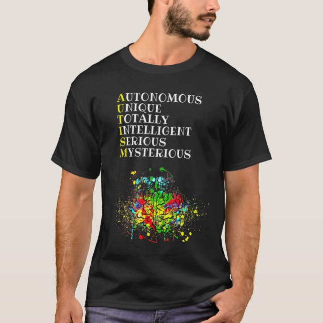 Autism Brain T-Shirt (Front)
