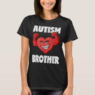 Autism Brother Heart Strong Brothers Awareness T-Shirt