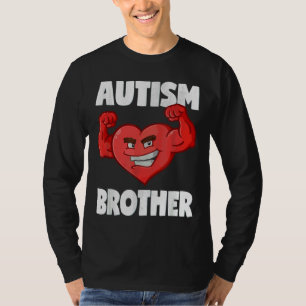 Autism Brother Heart Strong Brothers Awareness T-Shirt