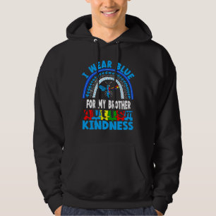 Autism Brother Rainbow Bee Kindness Hoodie