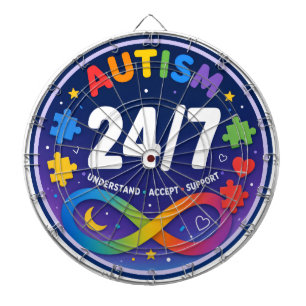 Autism Bulls-Eye Dartboard