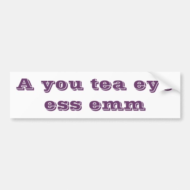 Autism Bumper Sticker (Front)