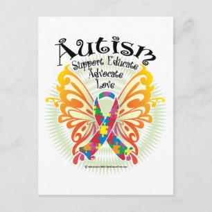 Autism Butterfly 3 Postcard