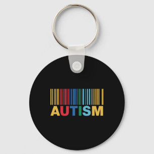 Autism Byrcode Awareness Inclusion Artwork Key Ring