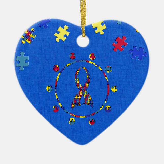 Autism Ceramic Tree Decoration (Front)