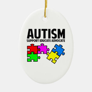 Autism Ceramic Tree Decoration