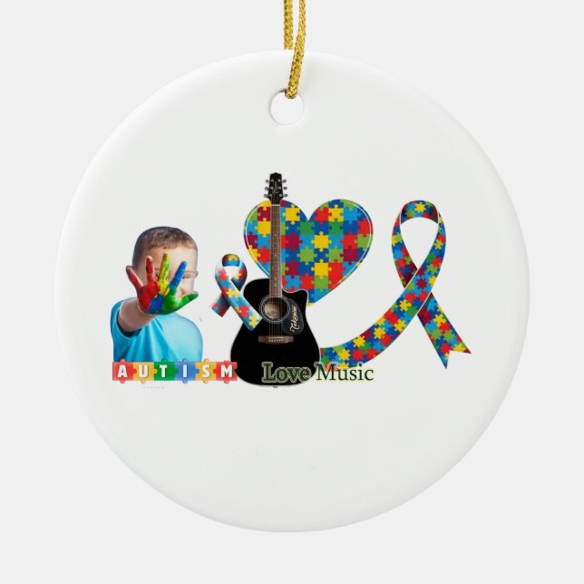 Autism Ceramic Tree Decoration (Front)