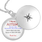 Autism Child's ID Necklace (Fully Changeble Text)