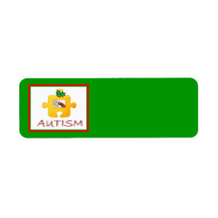 Autism Christmas Avery Label