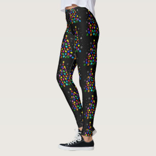 Autism Christmas Tree Leggings