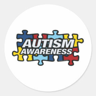 AUTISM CLASSIC ROUND STICKER