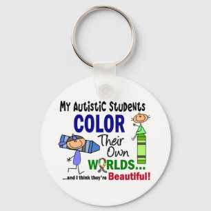 Autism COLOR THEIR OWN WORLDS Students Key Ring
