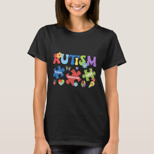 Autism Coquette Bow Puzzles Accept Understand Love T-Shirt
