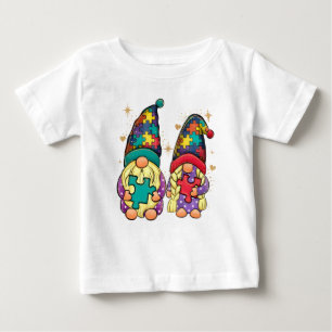 Autism Couple Gnome Baby T-Shirt