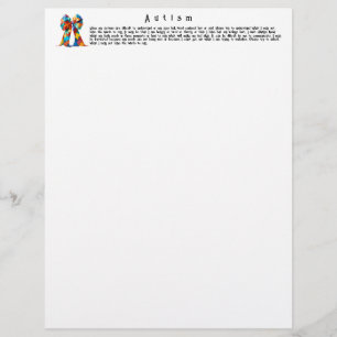 Autism Custom Letterhead